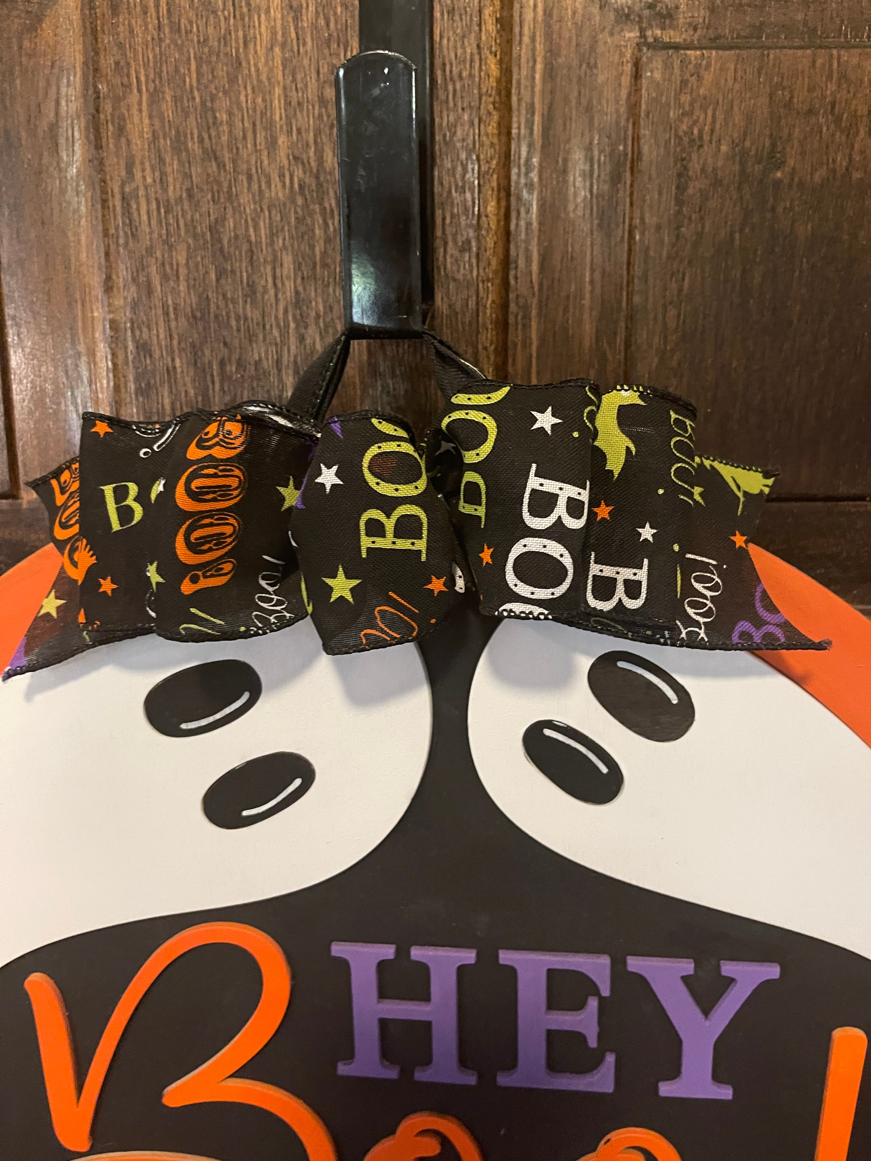 Hey Boo Halloween Door Hanger