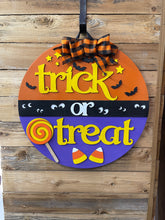 Load image into Gallery viewer, Trick or Treat Door Hanger
