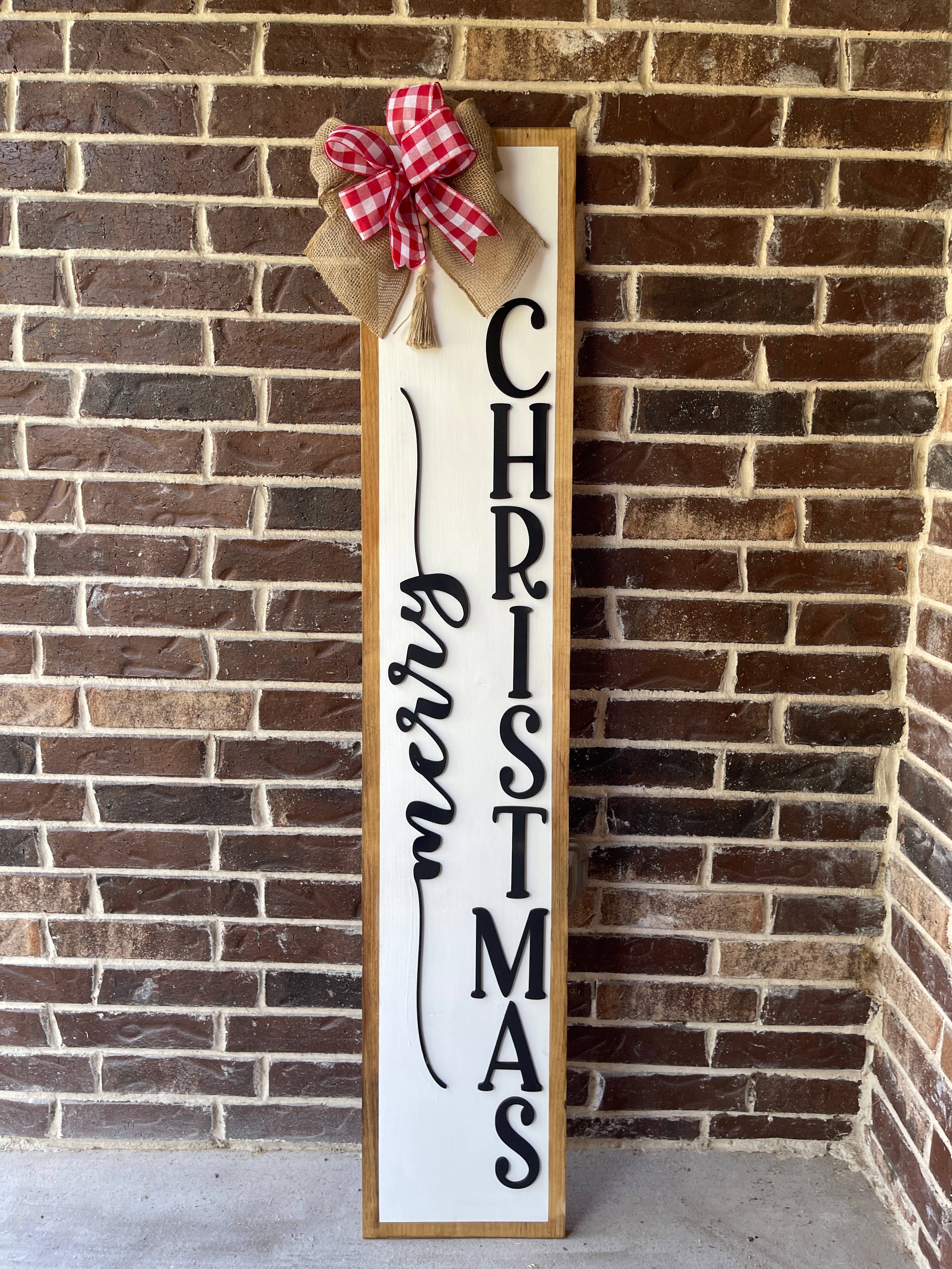 Merry Christmas Porch Leaner. LOCAL ORDERS ONLY