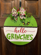 Load image into Gallery viewer, Hello Grinches Door Hanger
