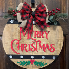 Load image into Gallery viewer, Rustic Merry Christmas Door Hanger
