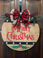 Load image into Gallery viewer, Rustic Merry Christmas Door Hanger
