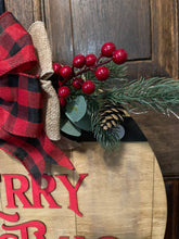 Load image into Gallery viewer, Rustic Merry Christmas Door Hanger
