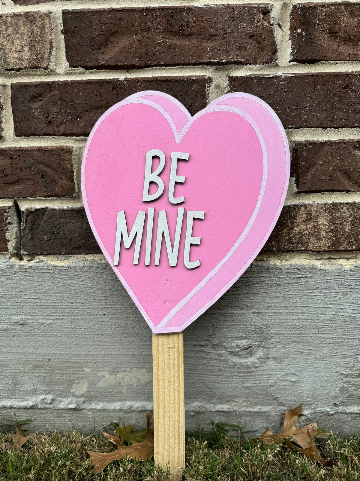 Valentines Conversation Heart Yard Art