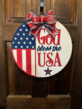 Load image into Gallery viewer, God Bless the USA Door Hanger
