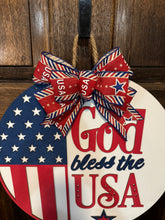 Load image into Gallery viewer, God Bless the USA Door Hanger
