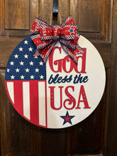 Load image into Gallery viewer, God Bless the USA Door Hanger
