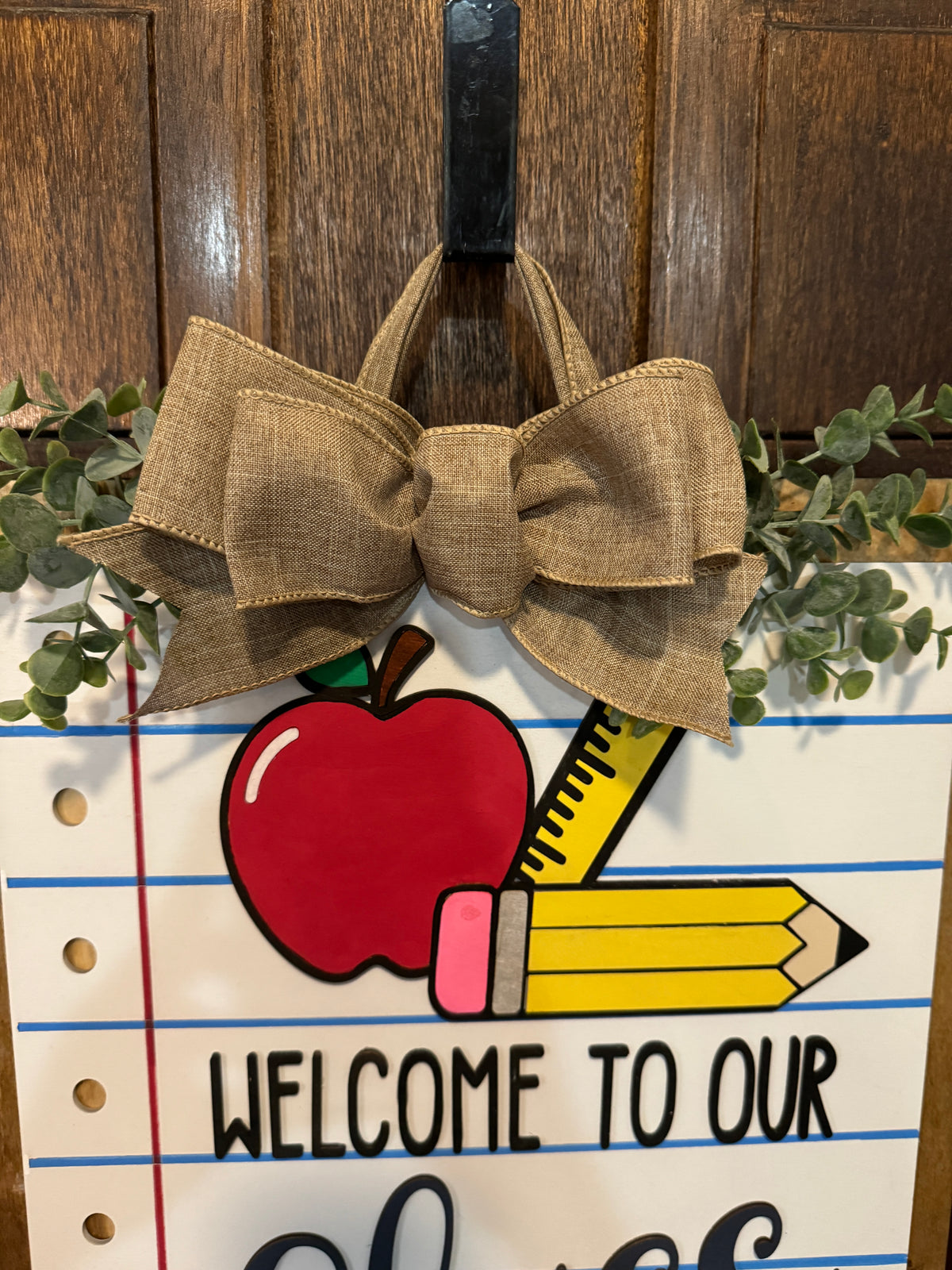 Teacher Welcome To Our Classroom Door Hanger