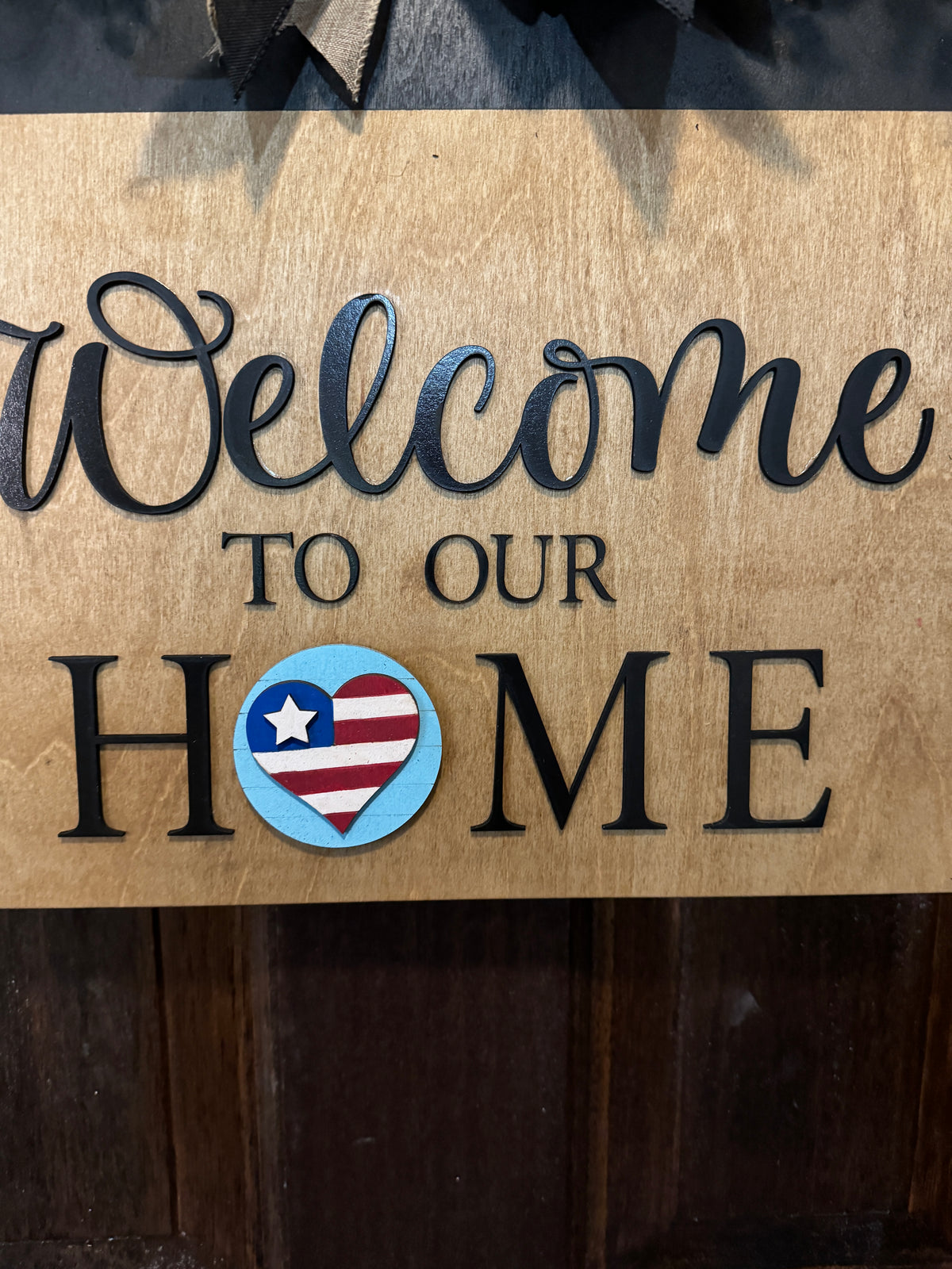 Welcome To Our Home Interchangeable Door Hanger