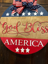 Load image into Gallery viewer, God Bless America Door Hanger 2
