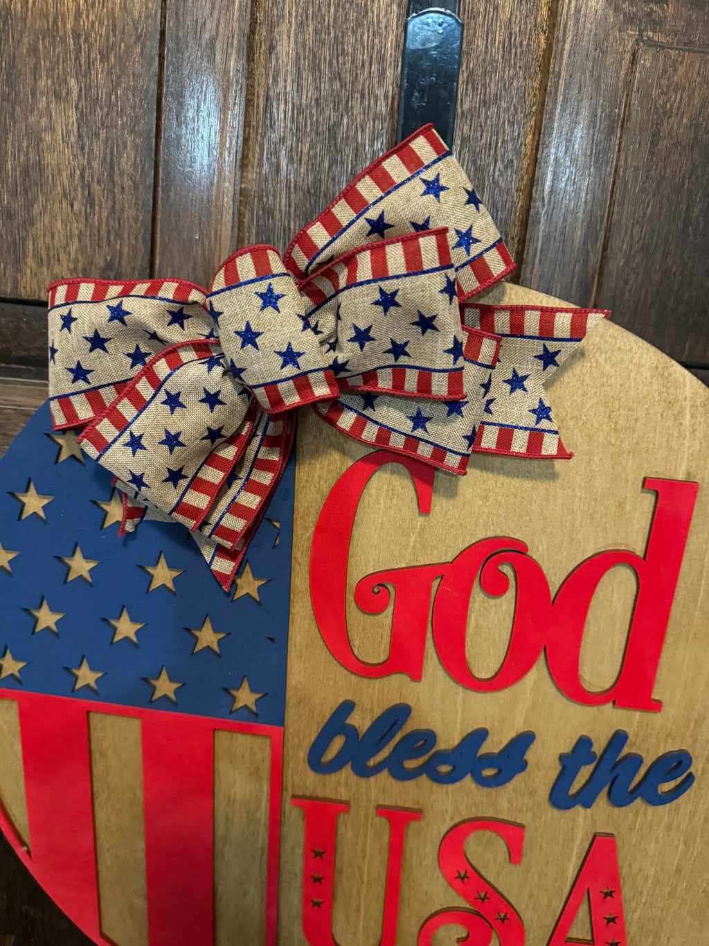 God Bless America Door Hanger