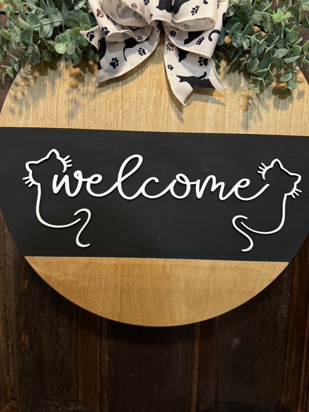 Cat Welcome Door Hanger