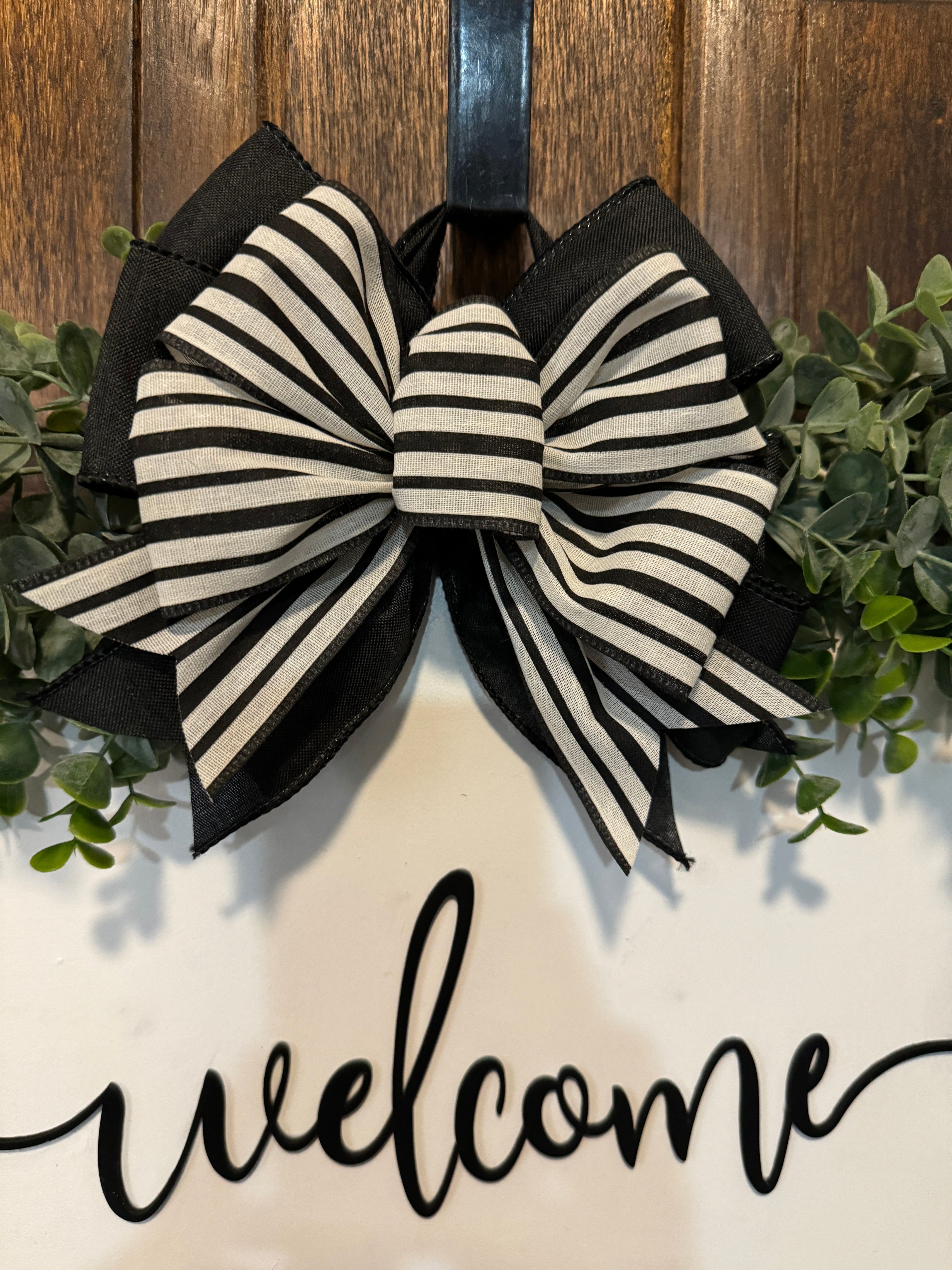 White Welcome To Our Home Interchangeable Door Hanger