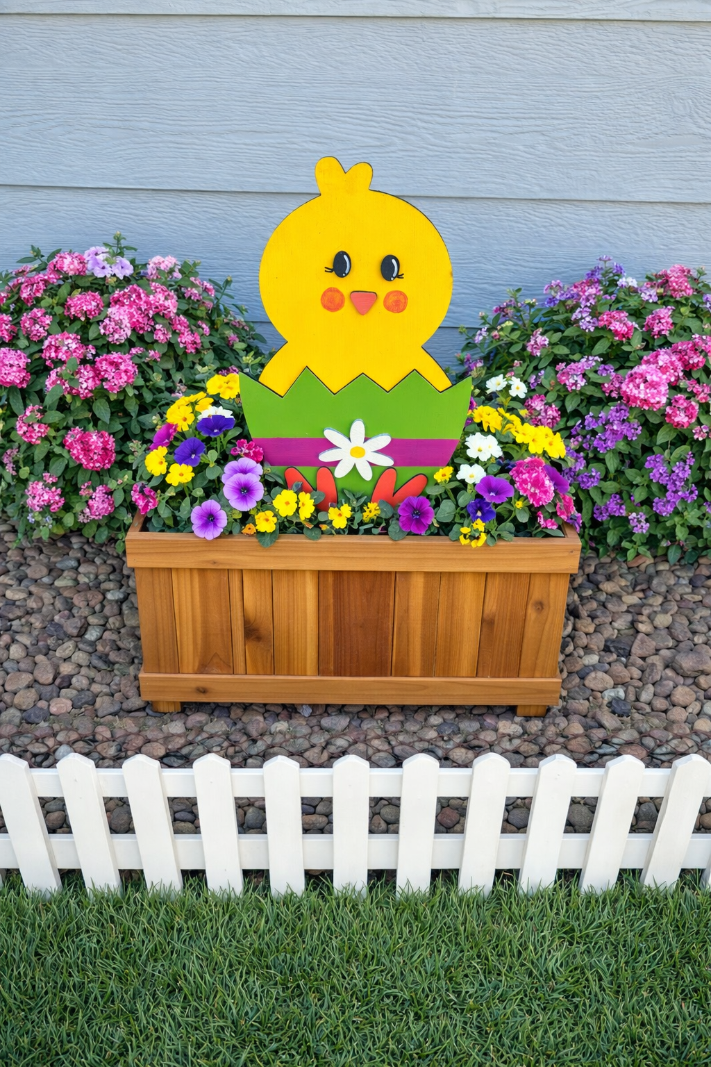 Easter Chick and Eggs