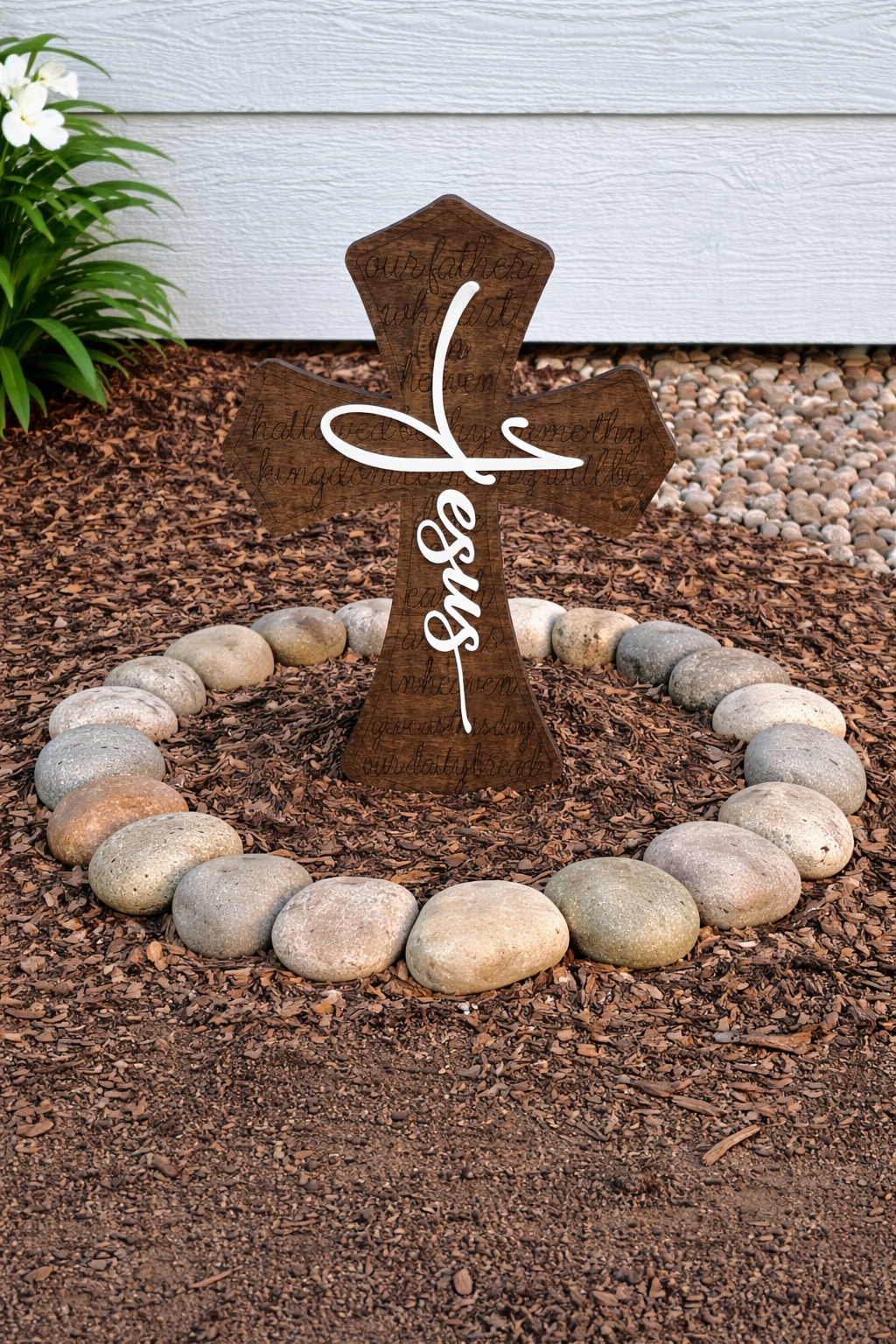 Rustic Wooden Easter Cross Trio