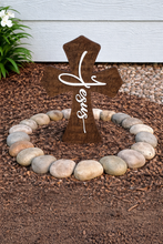 Load image into Gallery viewer, Rustic Wooden Easter Cross Trio
