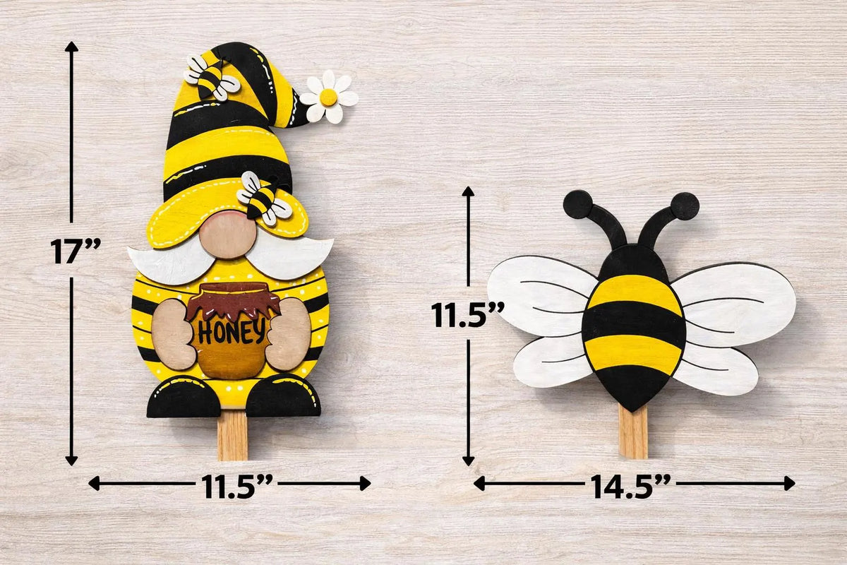 Bee Gnome Garden Set