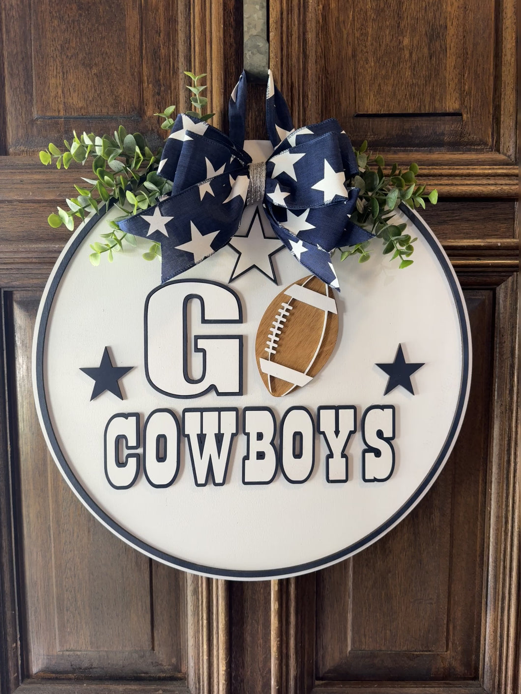 Go Cowboys Door hanger