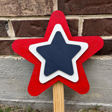 Load image into Gallery viewer, USA Flag with Stars Trio Yard Art
