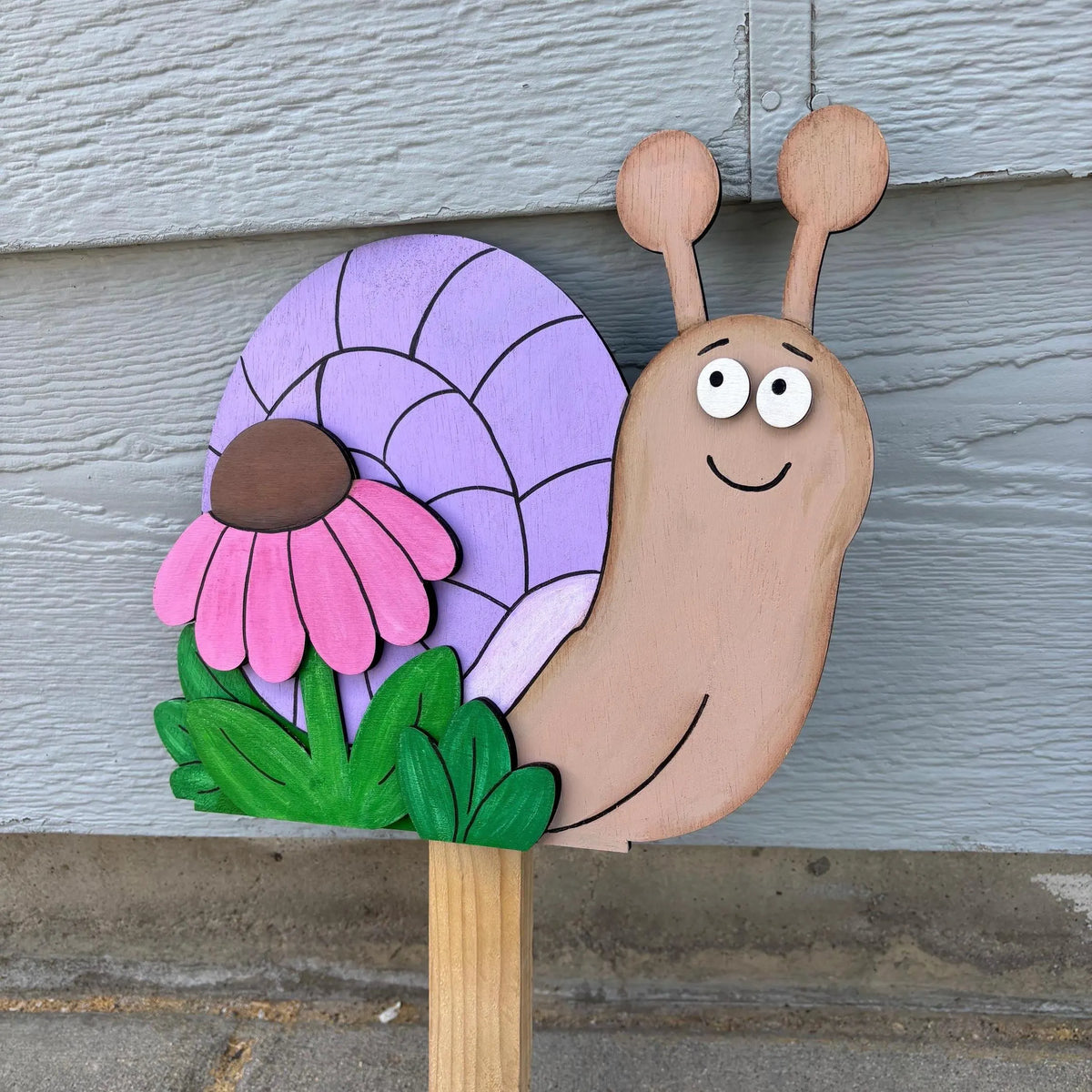 Snail and Flowers Trio