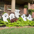 Happy Halloween Ghost Yard Art Set