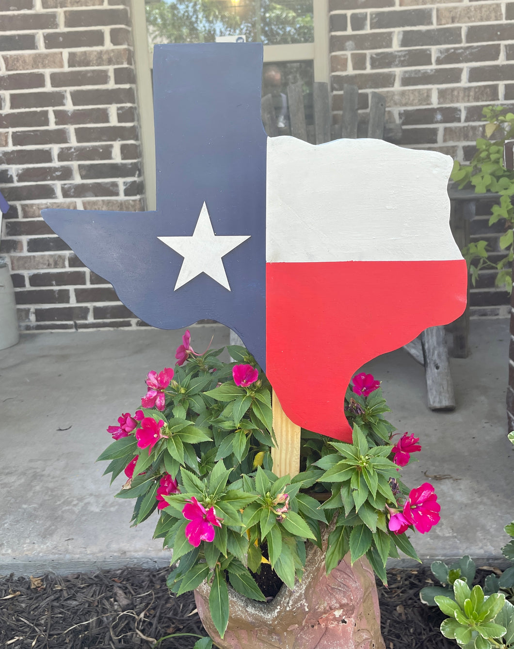 Texas Shaped Yard Flag