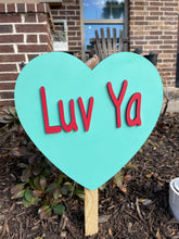 Load image into Gallery viewer, Valentines Day Conversation Heart Yard Art Set
