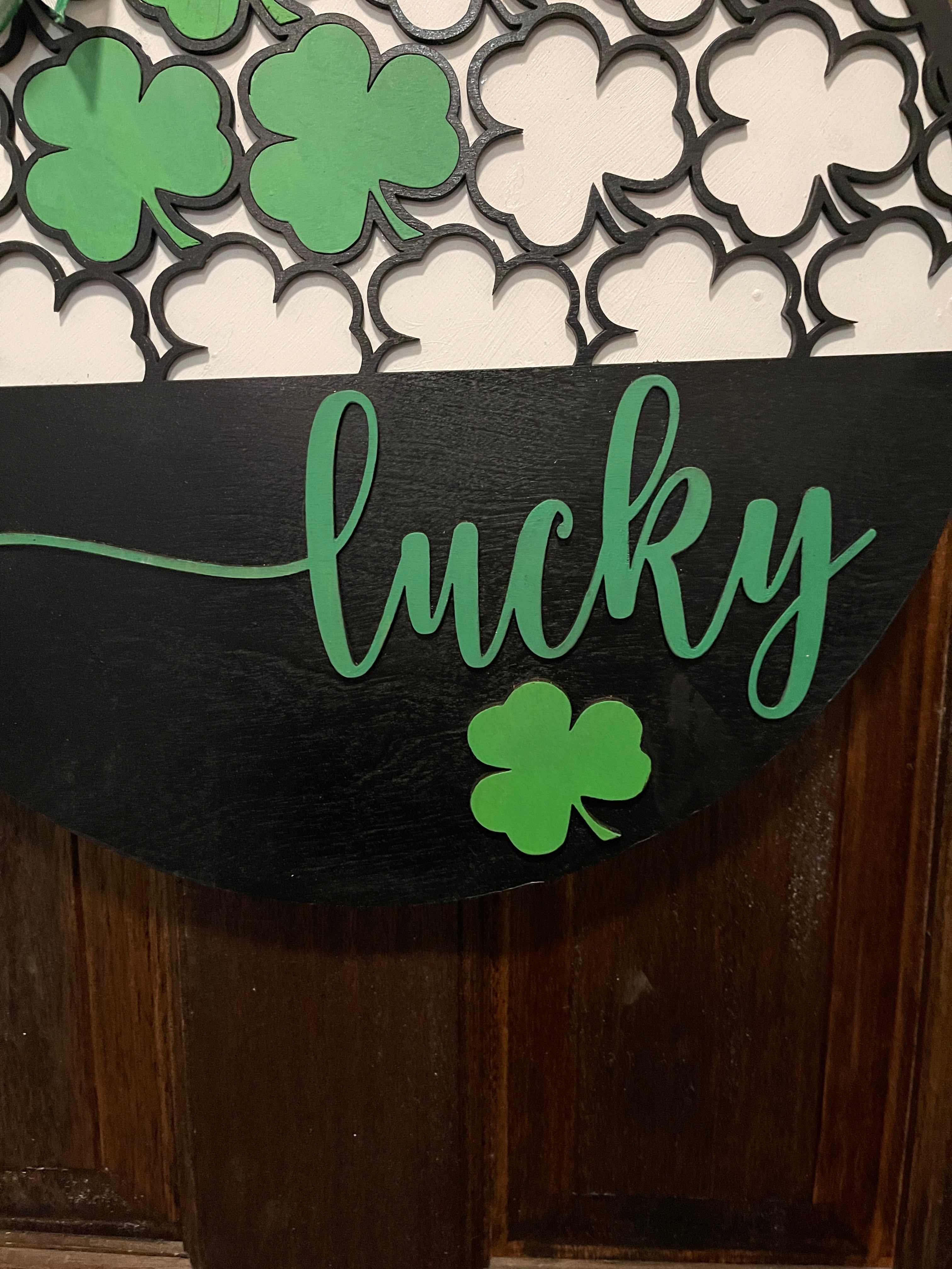 Lucky St. Patrick Day Door Hanger