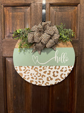 Load image into Gallery viewer, Cheetah Print Door Hanger
