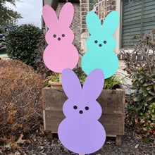 Load image into Gallery viewer, 3 Piece Bunny Peep Yard Art Set
