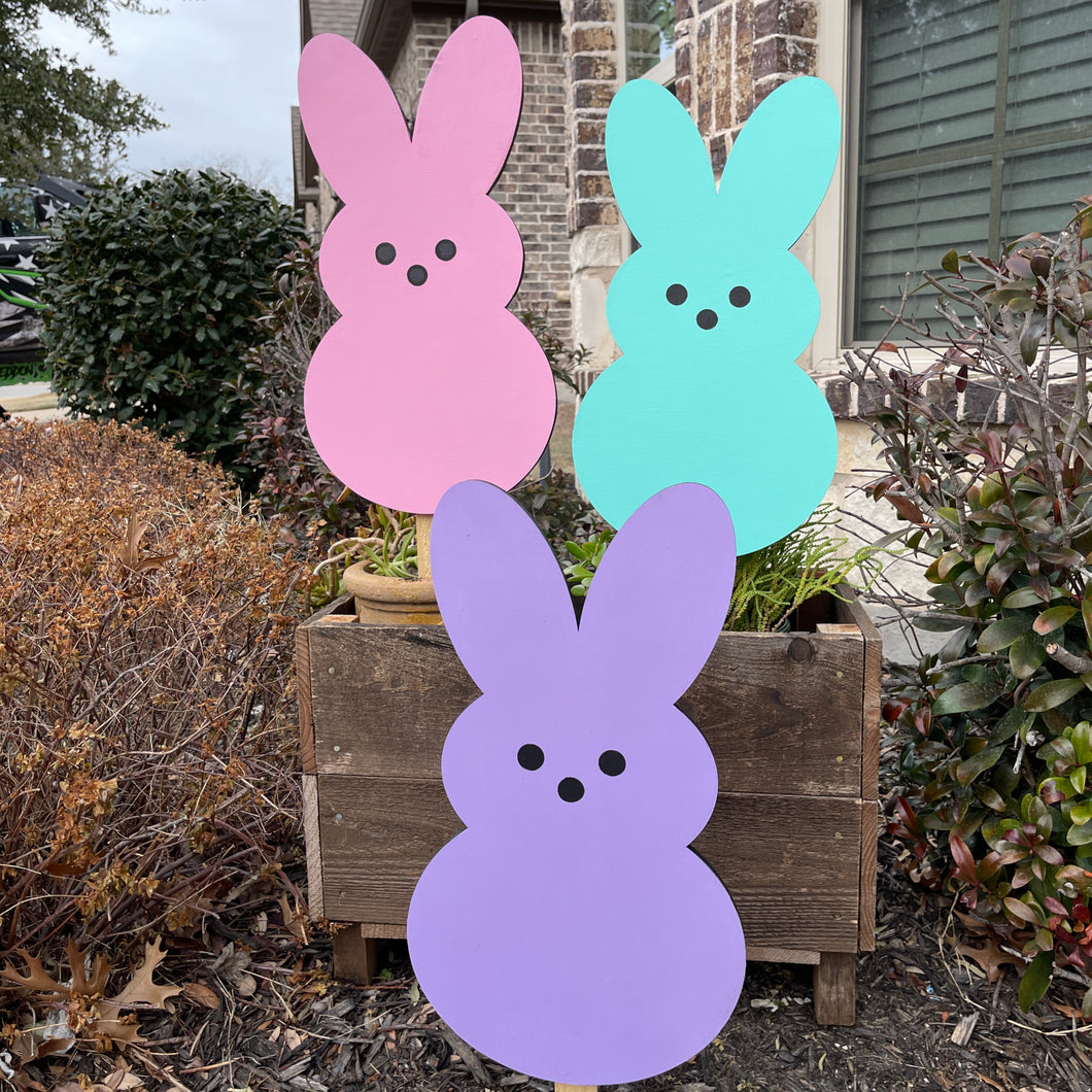 3 Piece Bunny Peep Yard Art Set